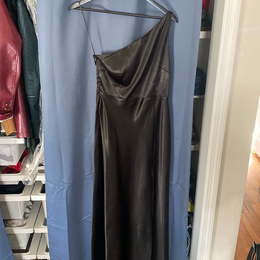 Birdy Grey Floor length black bridesmaid dress! Size S
